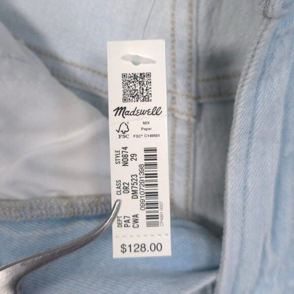 NWT MADEWELL Women's Jeans 29 CURVY PERFECT VINTAGE JEAN Style‎ N0874 - Picture 14 of 14